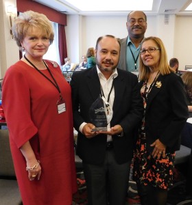 Karen A. Koller, CEO; Edwin Vazquez-Asencio, Sustainable Materials Management Specialist; Juan Campos-Collazo, Community Development Specialist and Josefa Torres-Olivo, District Director at the RCAP National Awards Reception